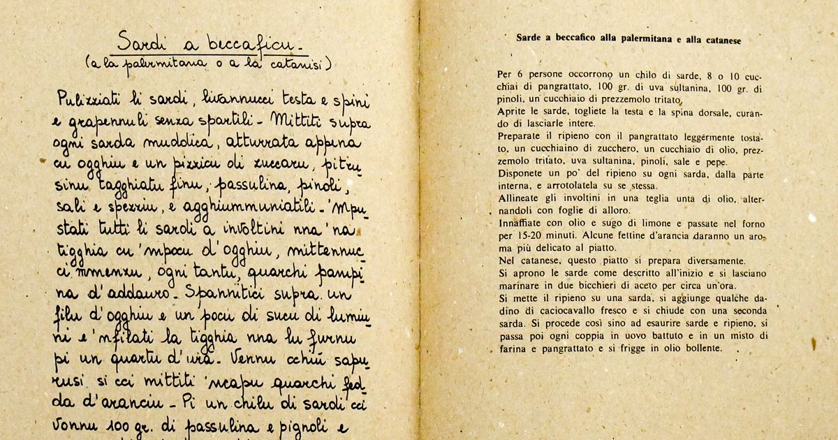 Cuisine Sicilienne Traditionnelle